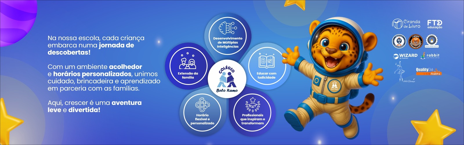 Banner Colégio Belo Ramo - Conheça Nossa Estrutura